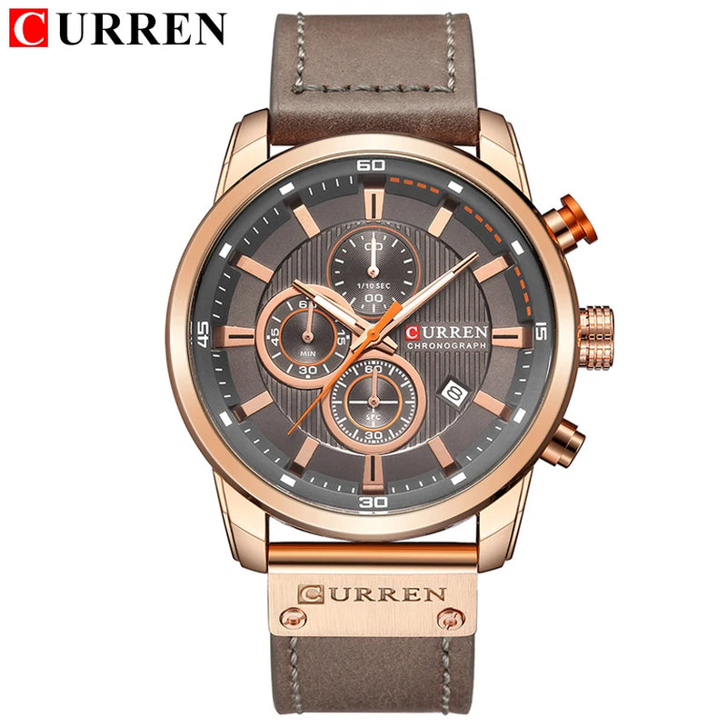 CURREN Chronograph Elite – Relógio Masculino.