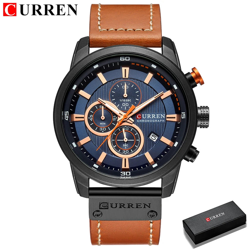 CURREN Chronograph Elite – Relógio Masculino.