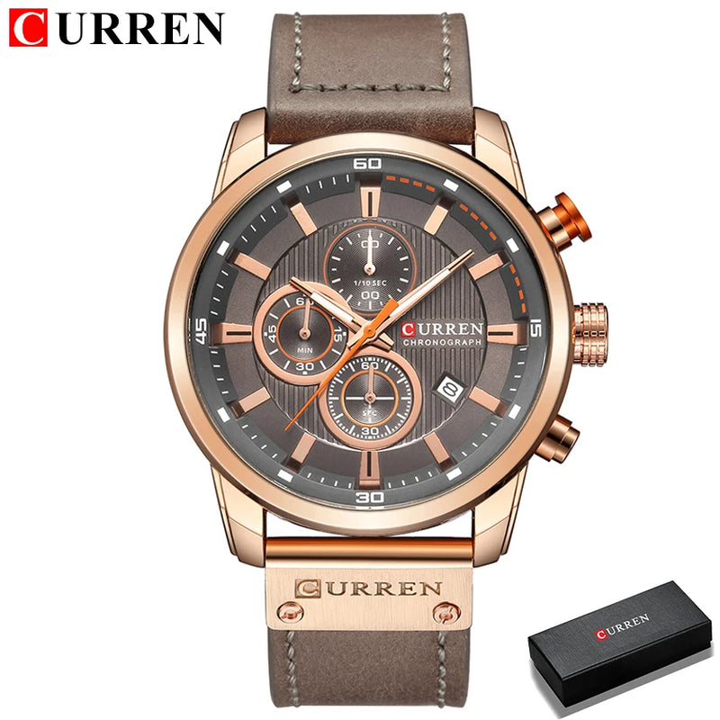 CURREN Chronograph Elite – Relógio Masculino.