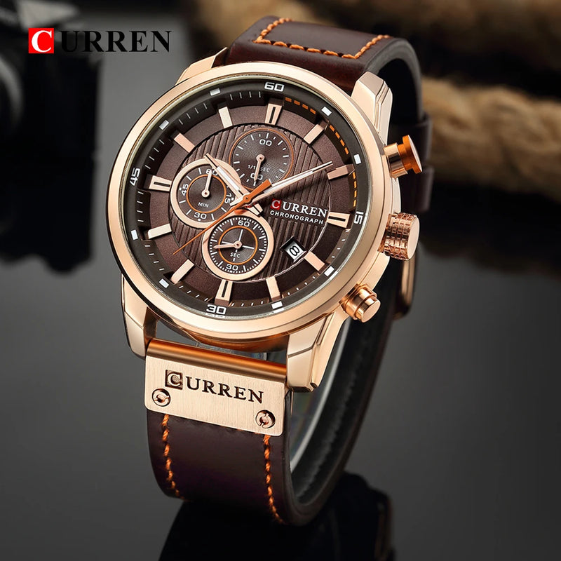 CURREN Chronograph Elite – Relógio Masculino.