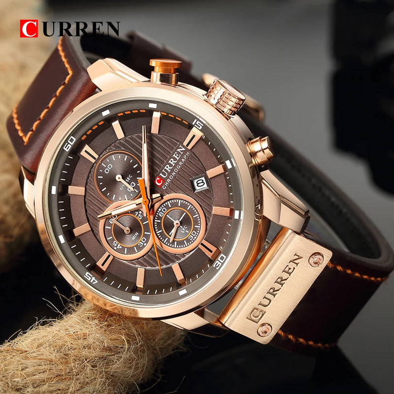 CURREN Chronograph Elite – Relógio Masculino.