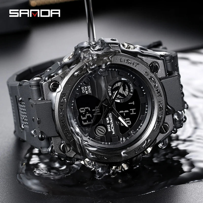 SANDA Shockproof Watch – Relógio Masculino.