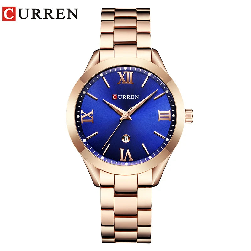 Curren Retro Elegance – Relógio Feminino.