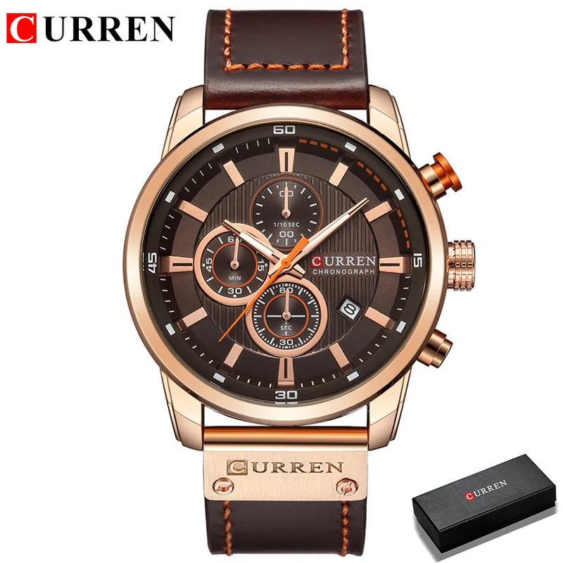 CURREN Chronograph Elite – Relógio Masculino.