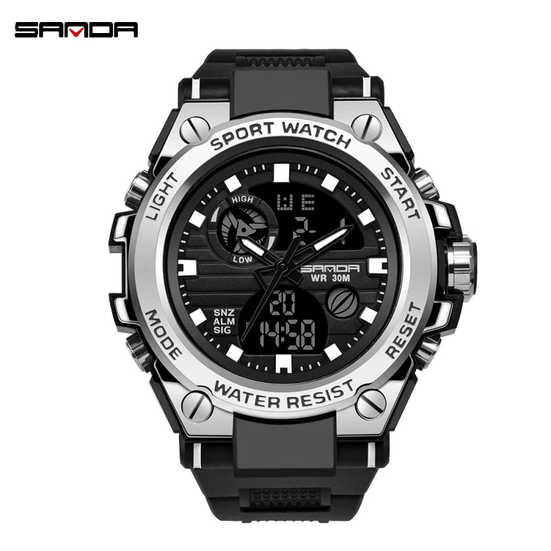 SANDA Shockproof Watch – Relógio Masculino.