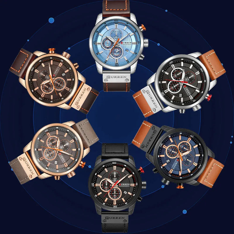 CURREN Chronograph Elite – Relógio Masculino.