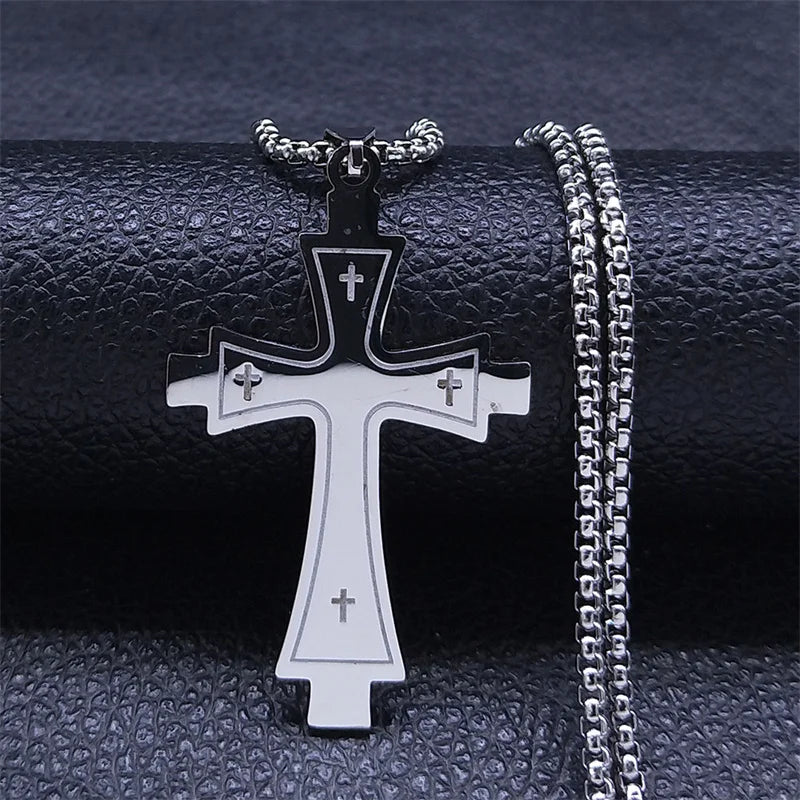 Steel Cross Choker – Colar Unissex.