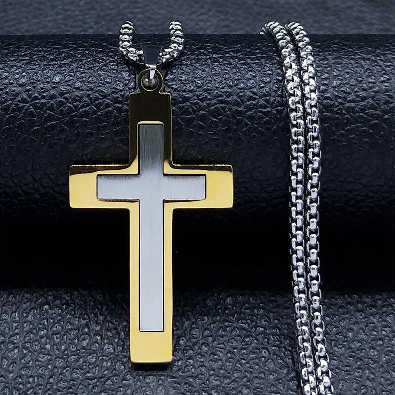 Steel Cross Choker – Colar Unissex.