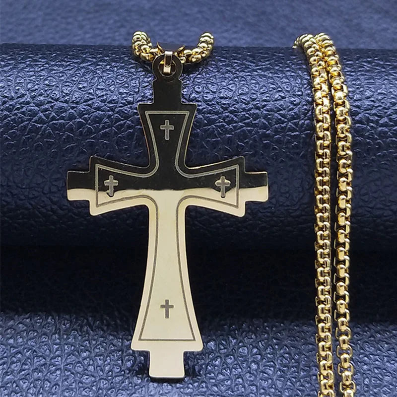 Steel Cross Choker – Colar Unissex.