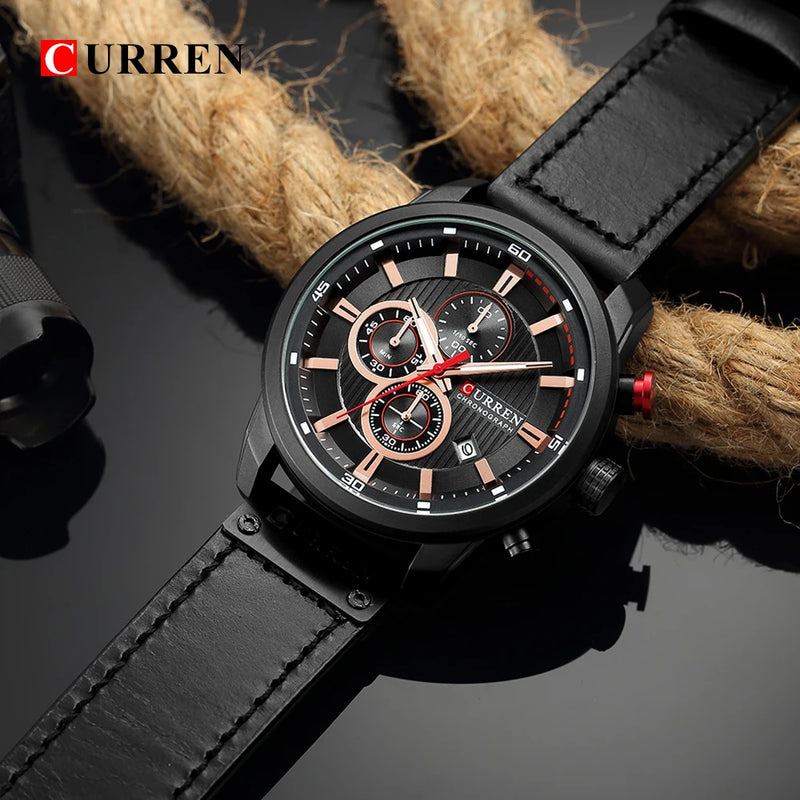 CURREN Chronograph Elite – Relógio Masculino.