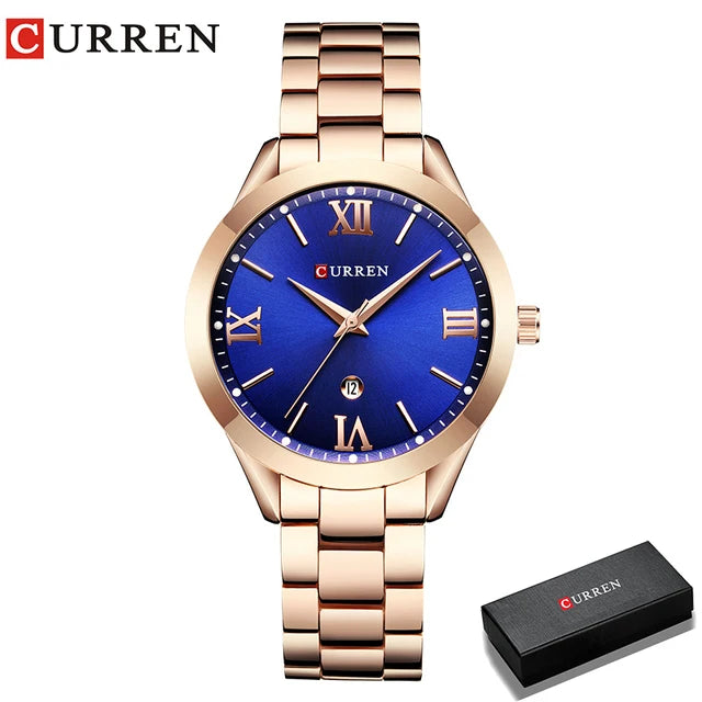 Curren Retro Elegance – Relógio Feminino.