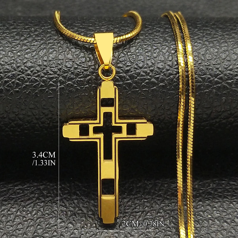 Steel Cross Choker – Colar Unissex.