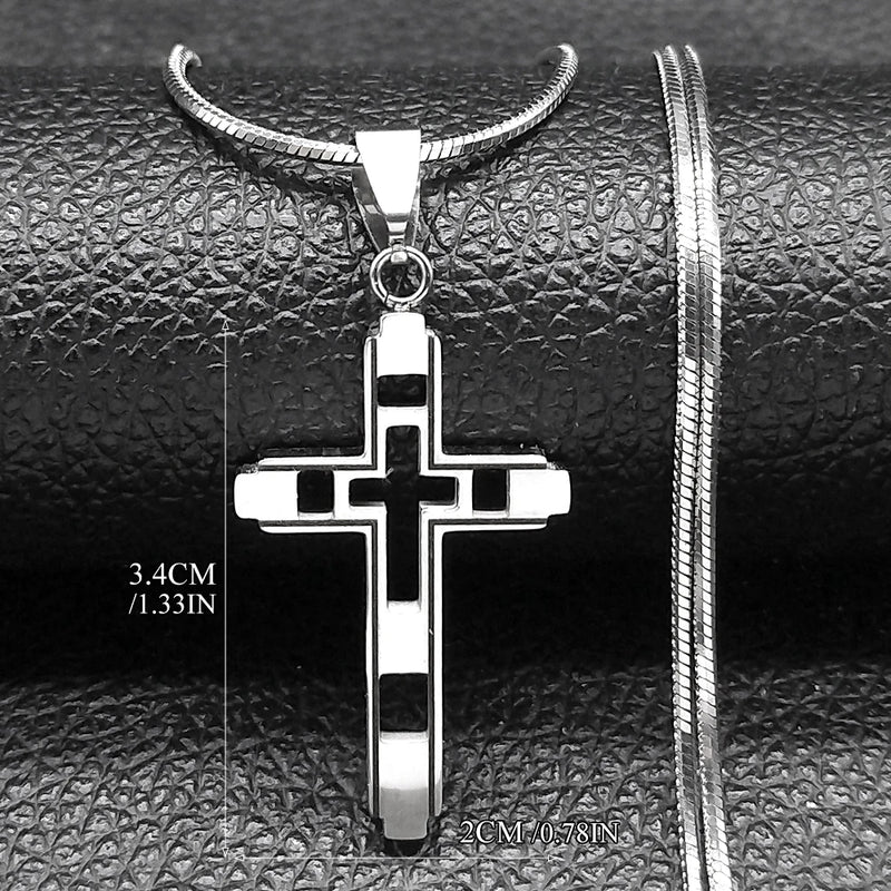 Steel Cross Choker – Colar Unissex.